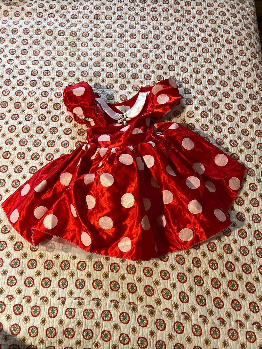 Official Disney Parks Red Polka Dot Minnie Mouse Petticoat Dress size 4